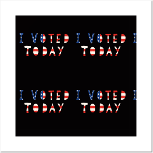 I Voted Today Small Posters and Art